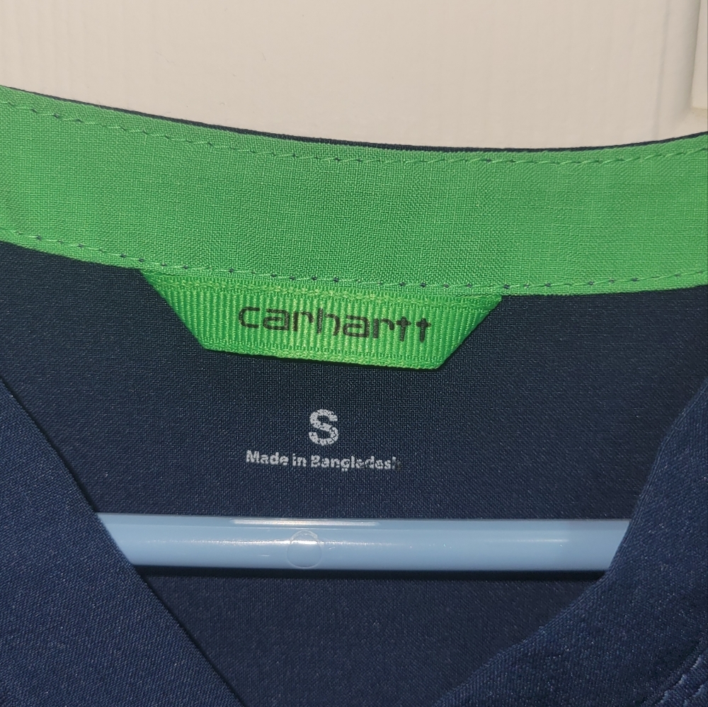 SMALL Carhartt Navy scrub top